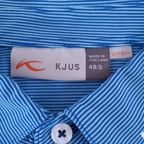 KJUS Zach Johnson Performance Blue Masters Golf Polo Shirt Size S - Picture 7 of 7